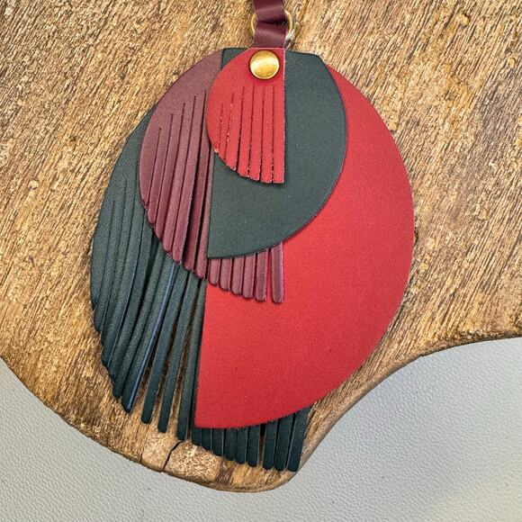 Portland Leather Picasso Tassel Bag Charm ENCHANTED Picasso Tassel Boho - Picture 5 of 6